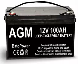 Аккумуляторная батарея BatoPower AGM 12V 100 Ah VRLA