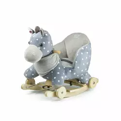 Лошадка-качалка с колесиками KiderKraft Grey