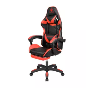 Кресло геймерское Kruger&Matz GX-150 с подставкой для ног Red/Black